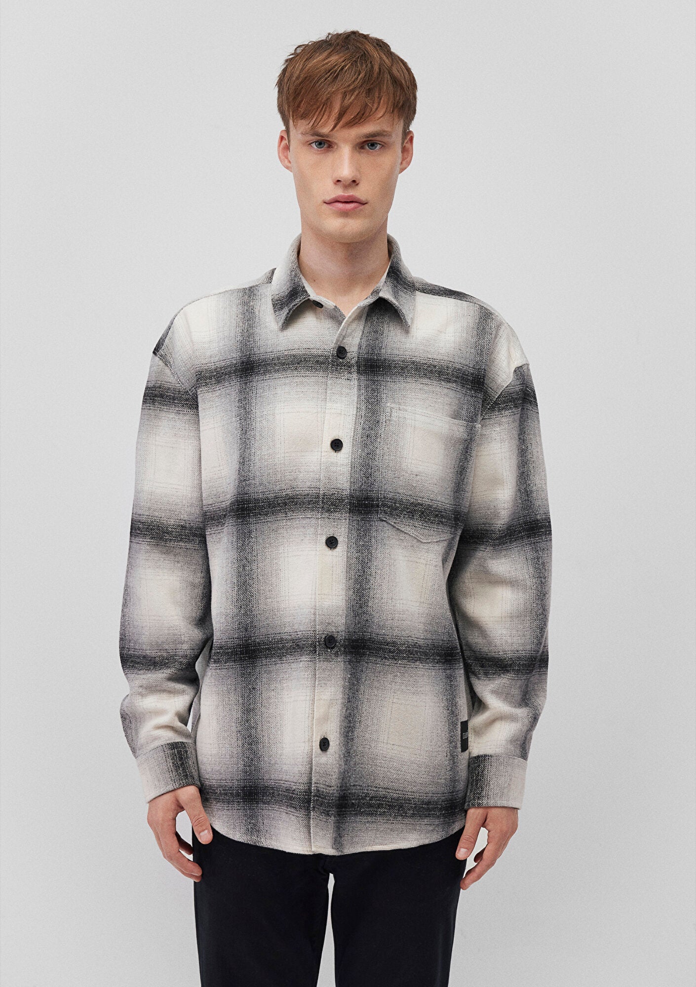 Beige Checkered Shirt