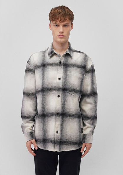 Beige Checkered Shirt