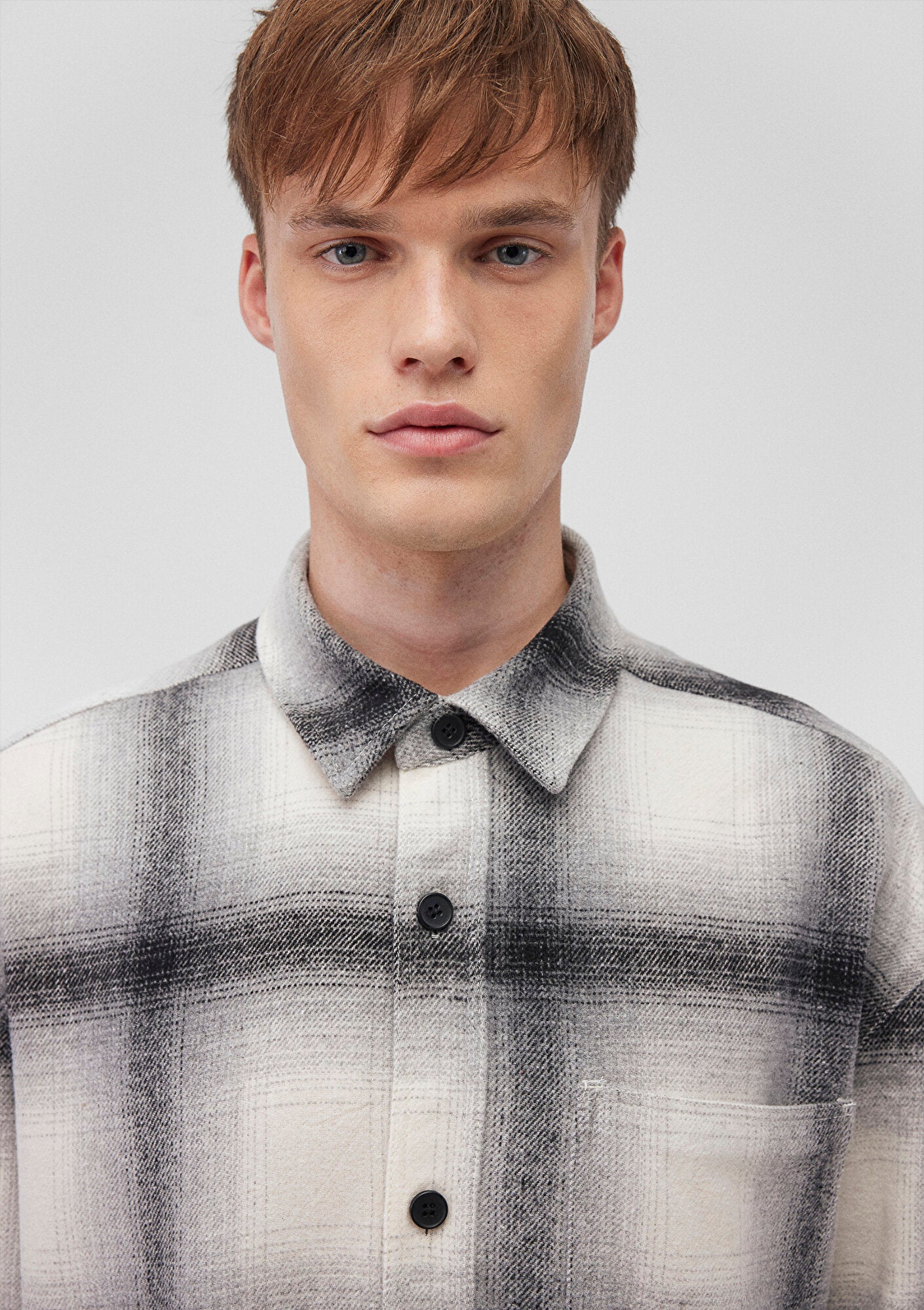 Beige Checkered Shirt
