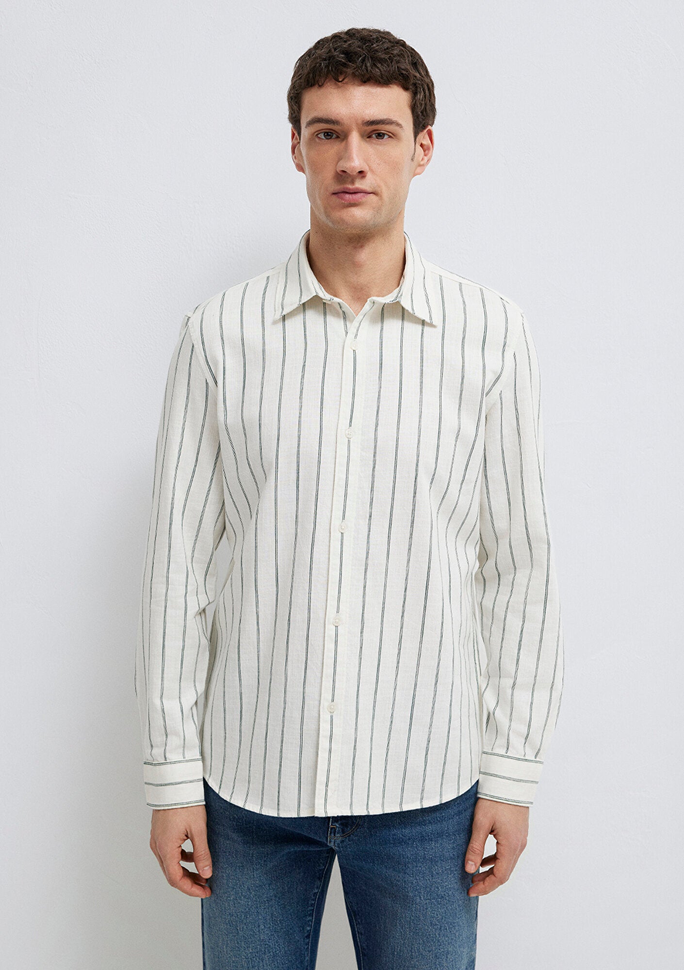 Green Linen Shirt