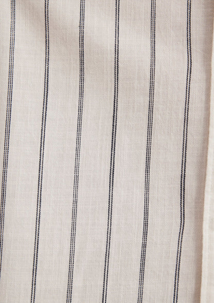 Linen Mix Striped Shirt
