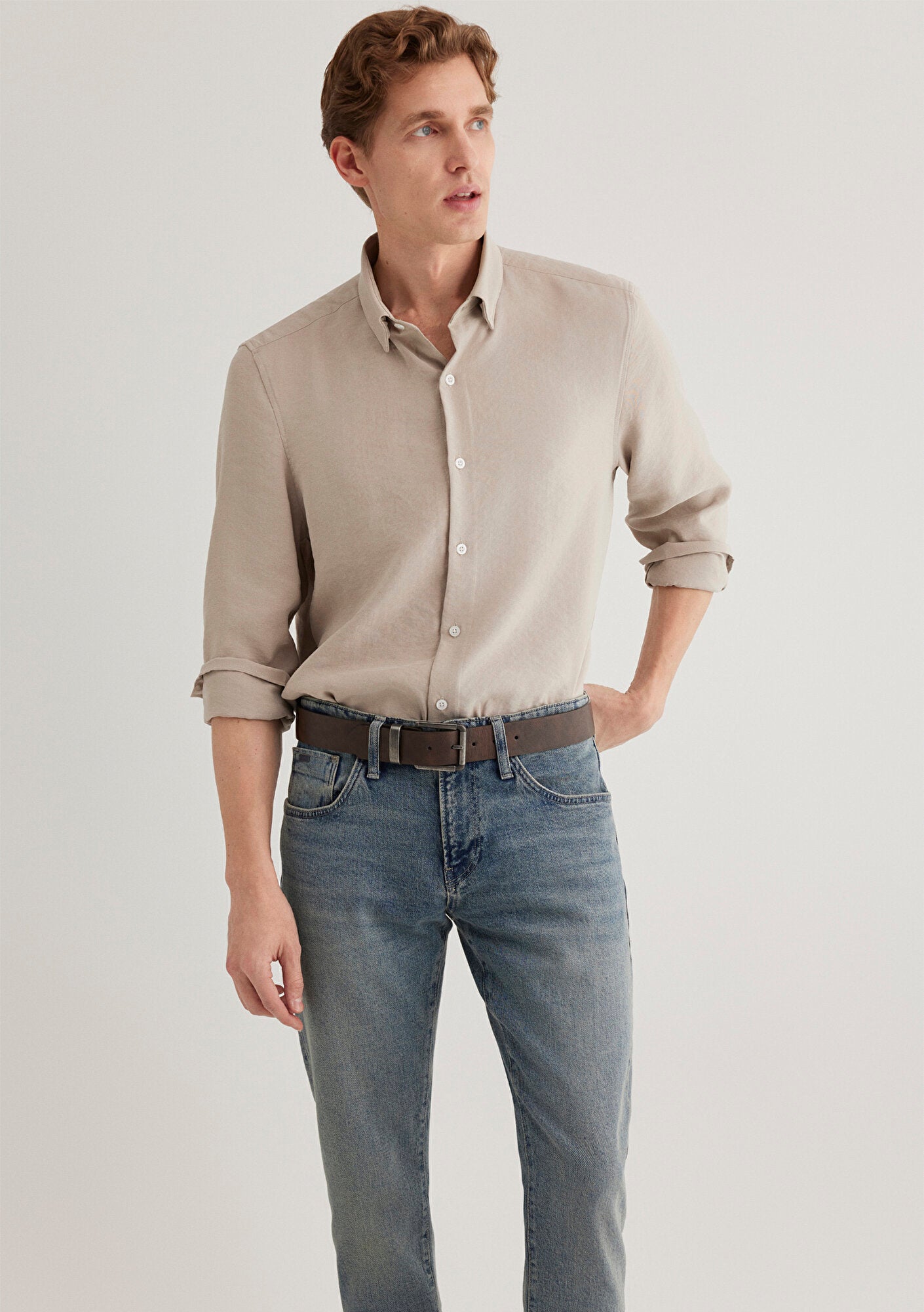 Beige Modal Shirt