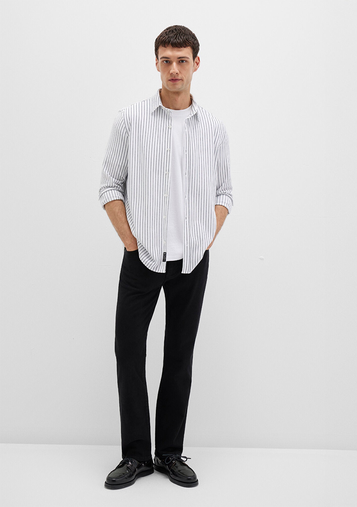 Striped White Color Shirt