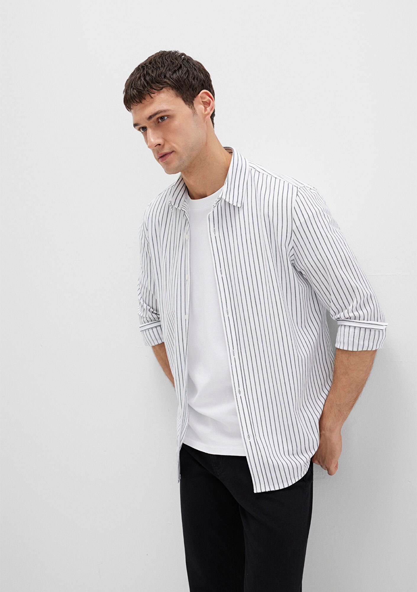 Striped White Color Shirt