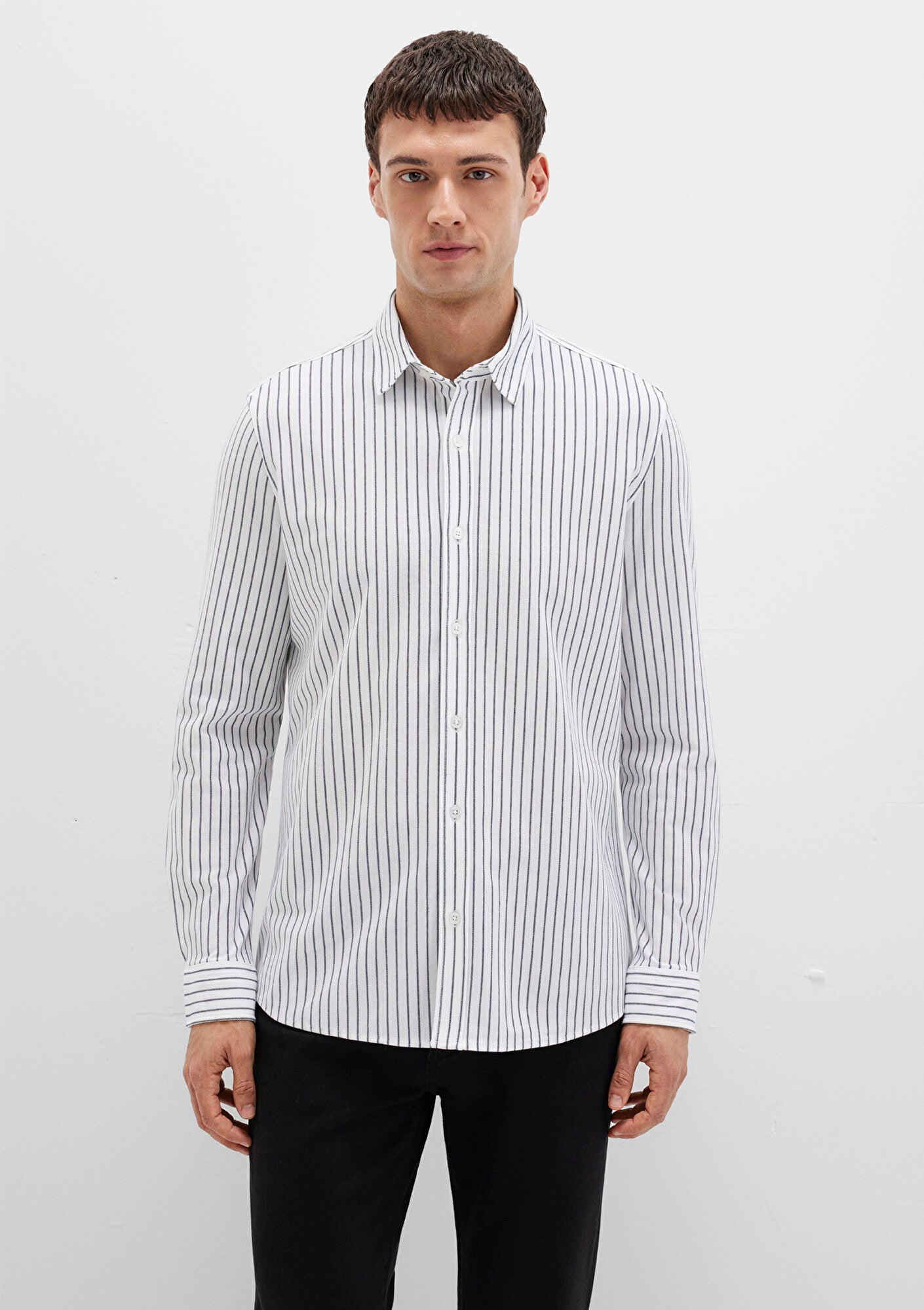 Striped White Color Shirt