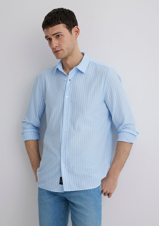 Striped Blue Shirt