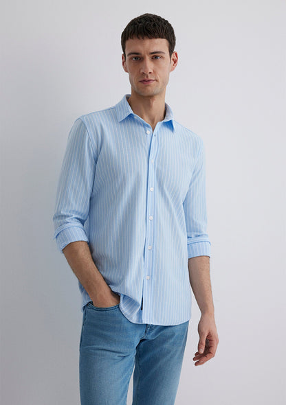 Striped Blue Shirt