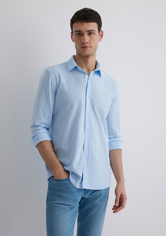 Striped Blue Shirt