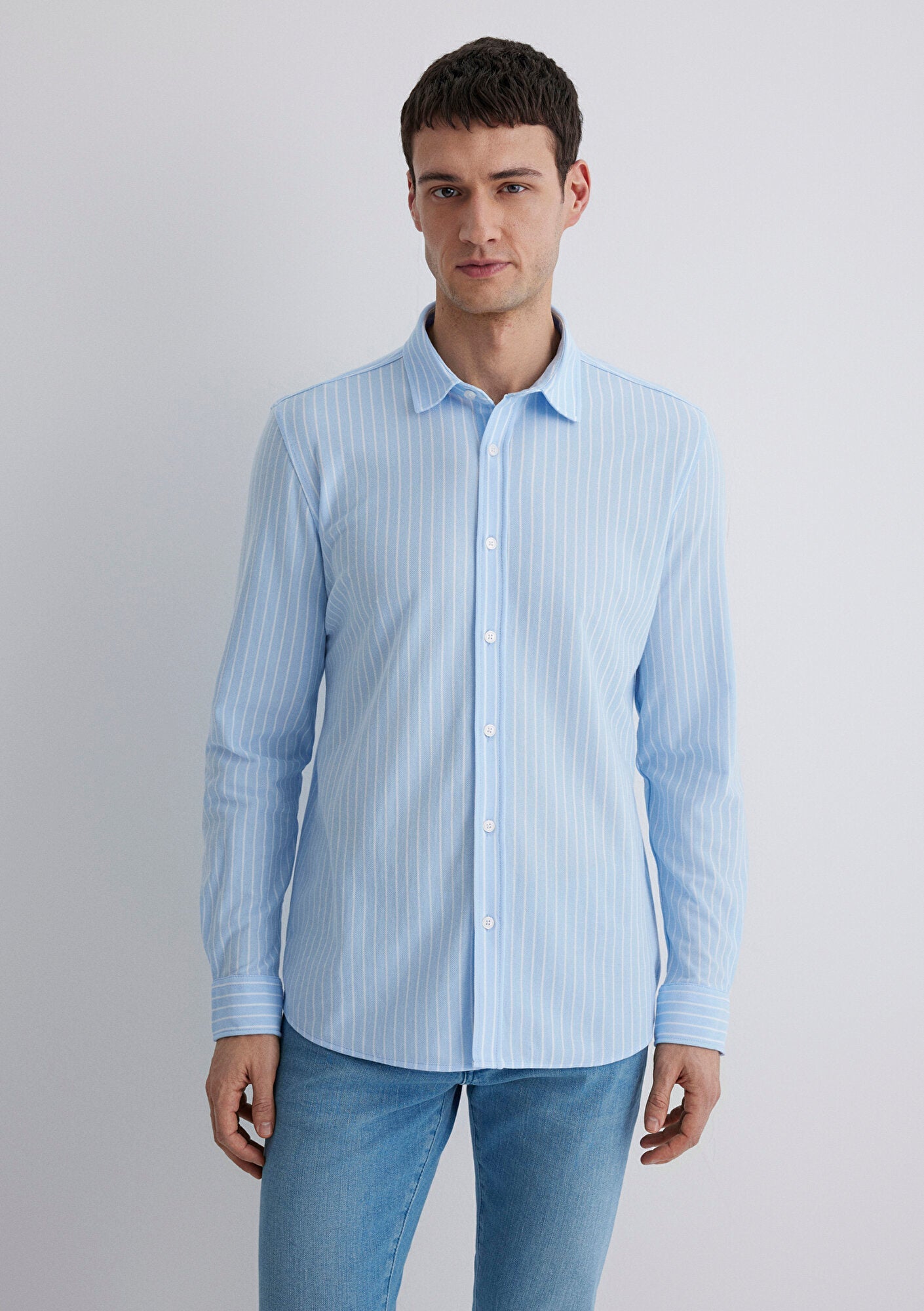 Striped Blue Shirt