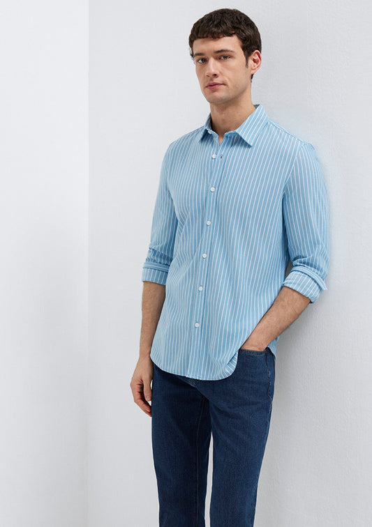 Striped Blue Shirt