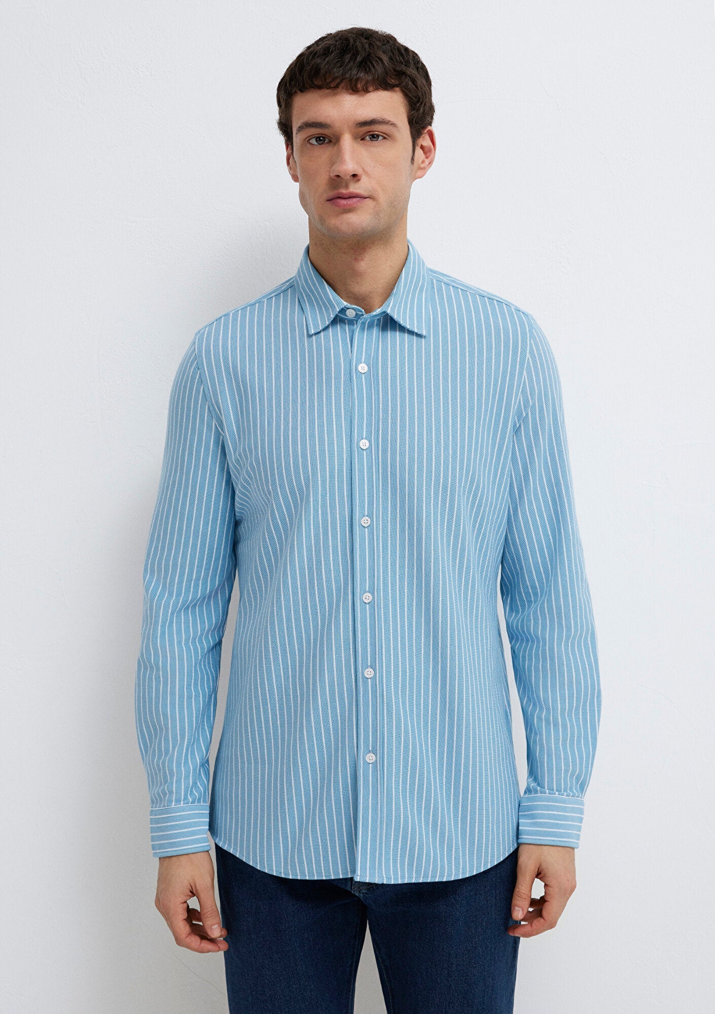 Striped Blue Shirt