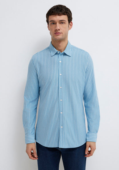 Striped Blue Shirt
