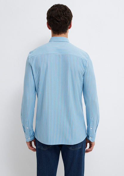 Striped Blue Shirt