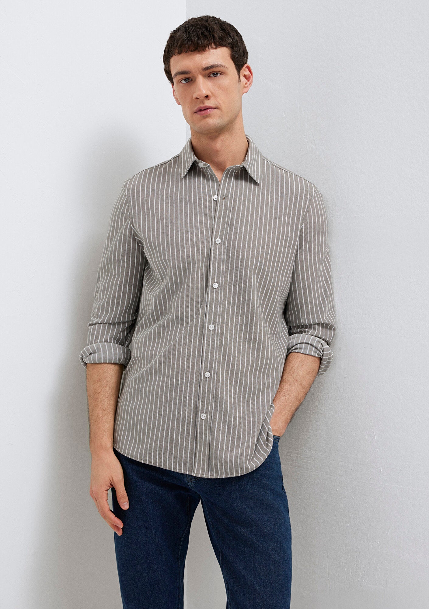 Striped Grey Shirt