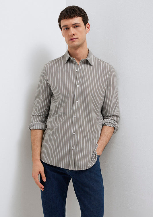 Striped Grey Shirt