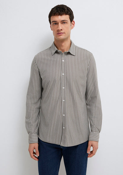 Striped Grey Shirt