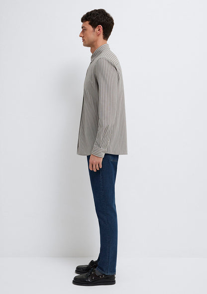 Striped Grey Shirt