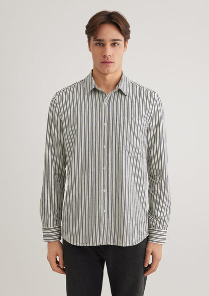 Black Striped Shirt