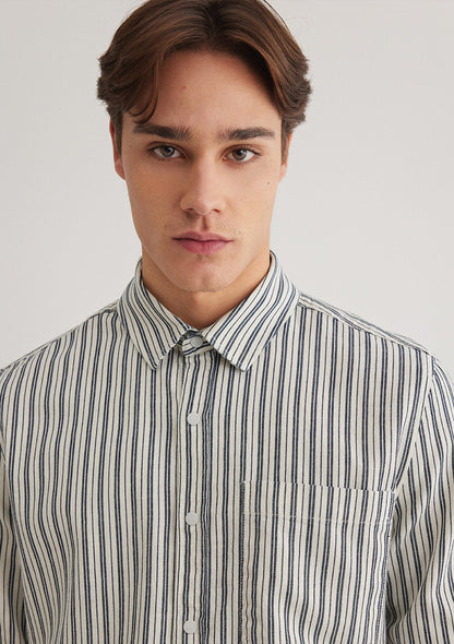 Black Striped Shirt