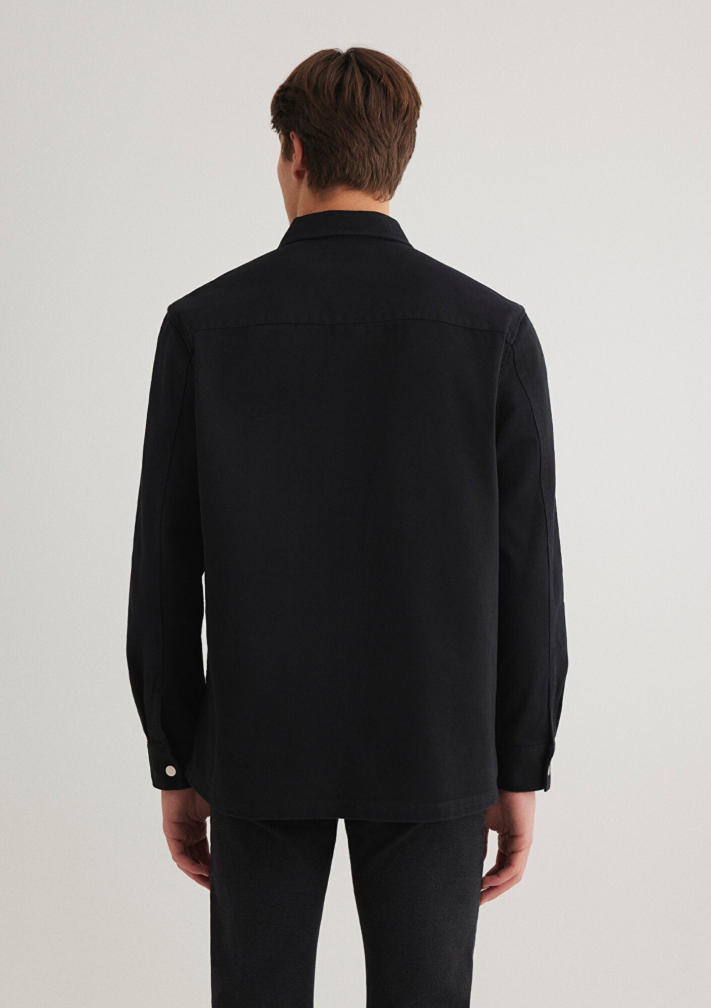 Black Shirt with Pocket Details