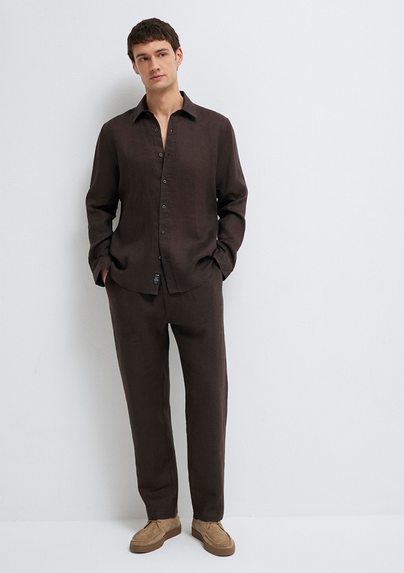Brown Linen Shirt