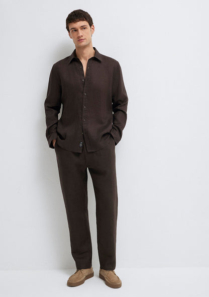 Brown Linen Shirt