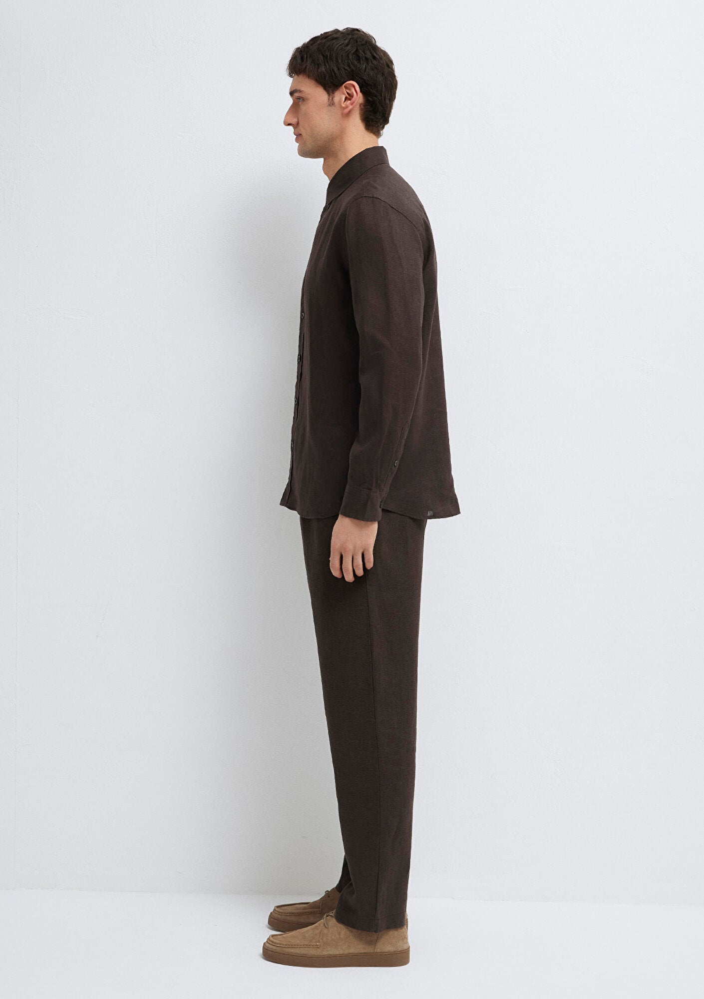 Brown Linen Shirt