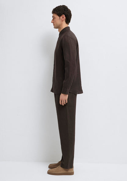 Brown Linen Shirt