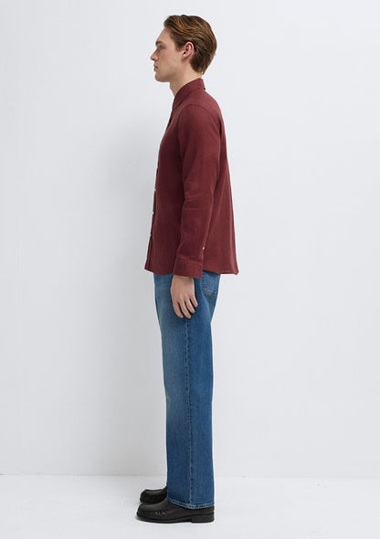 Linen Mix Red Shirt