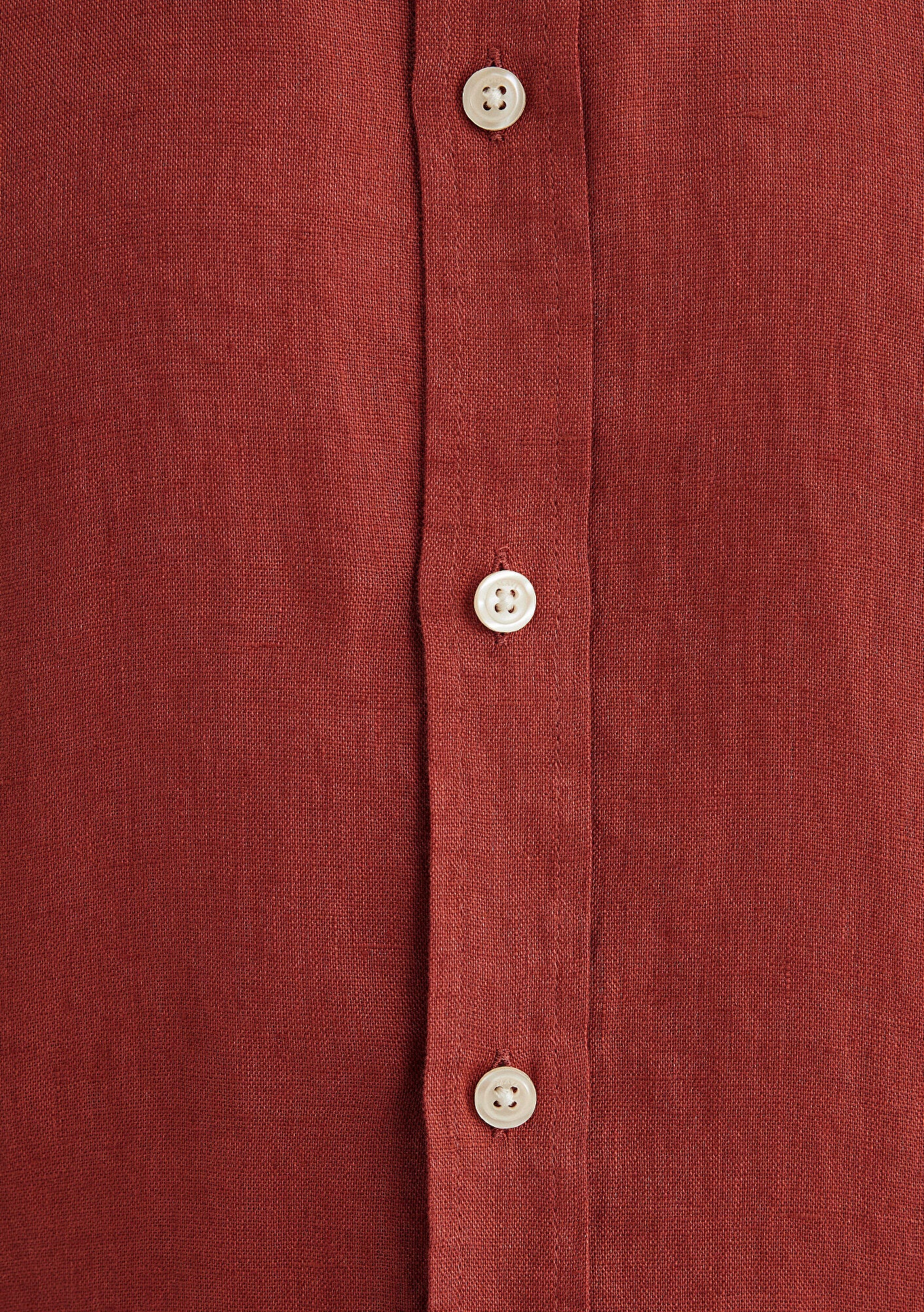 Orange Linen Shirt