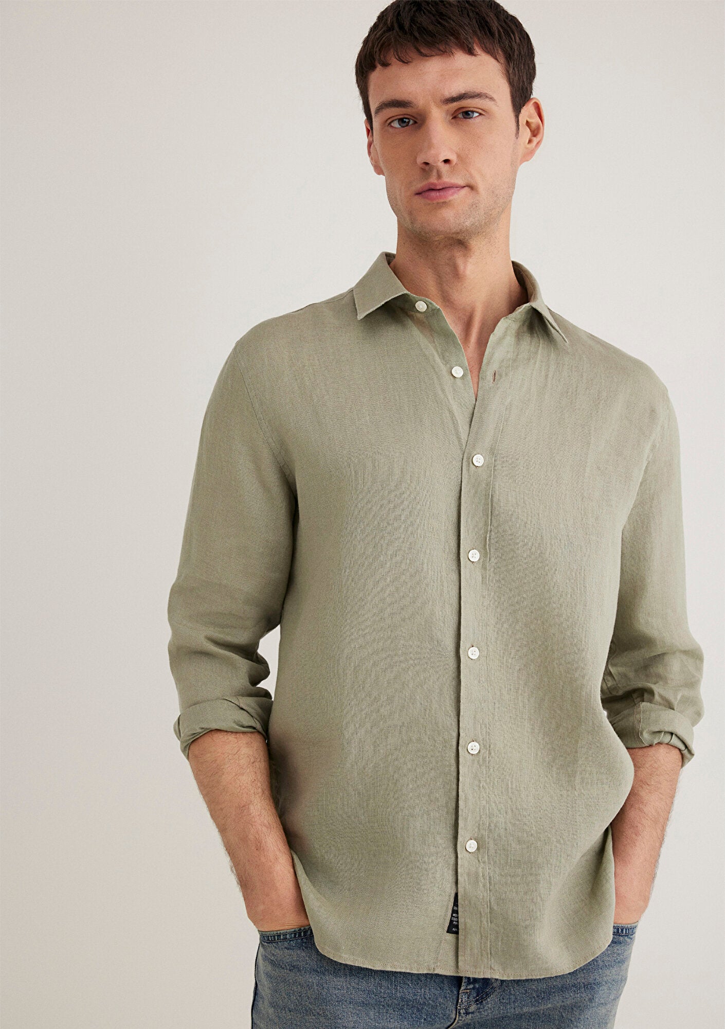 Green Linen Shirt