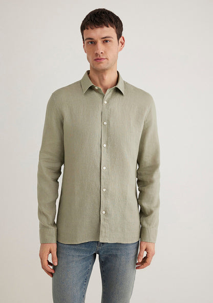 Green Linen Shirt
