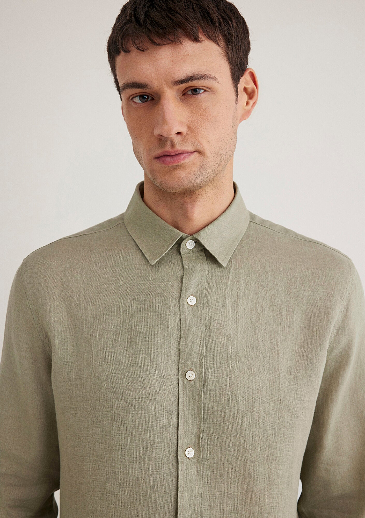 Green Linen Shirt