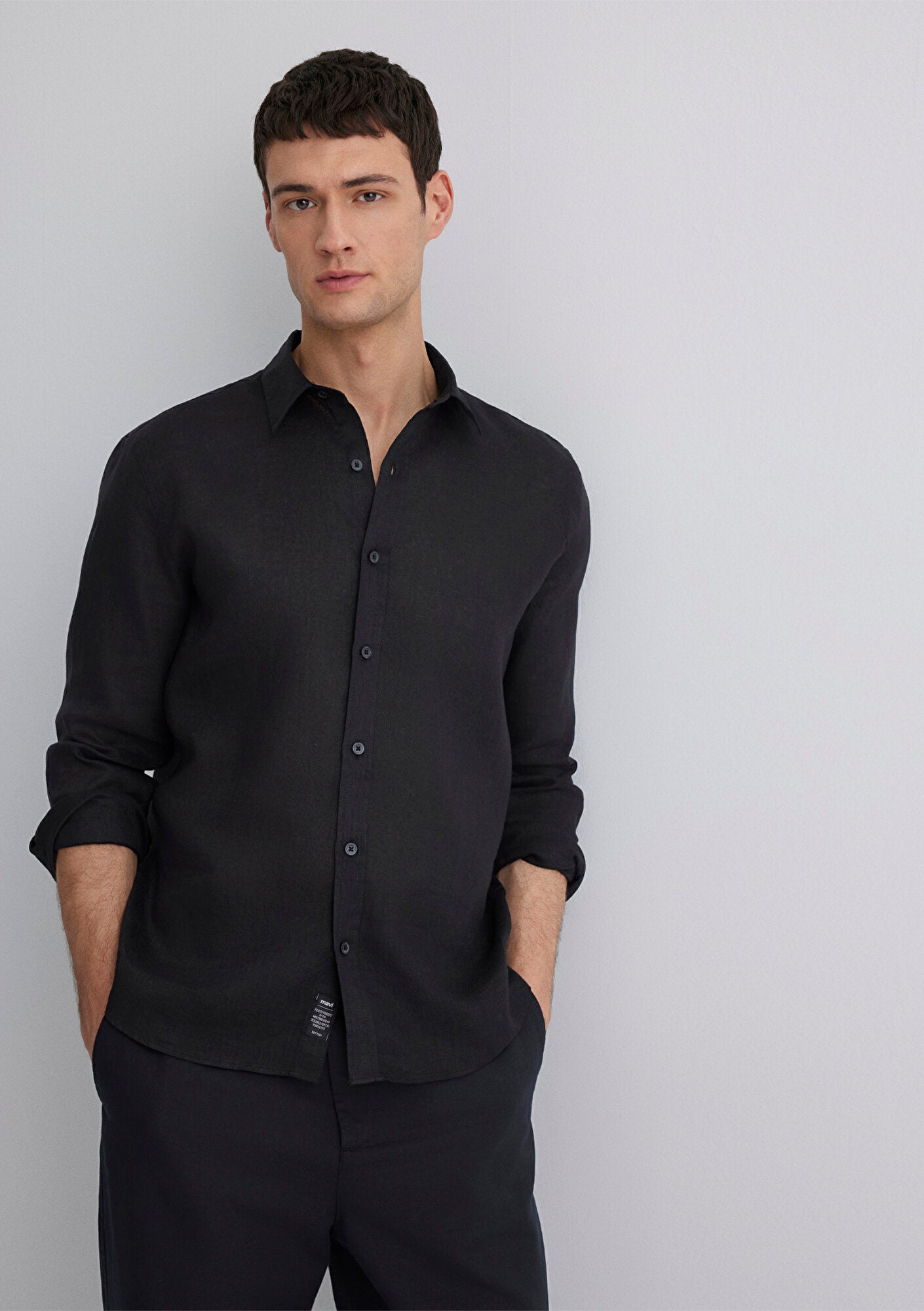 Black Linen Shirt