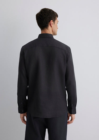 Black Linen Shirt