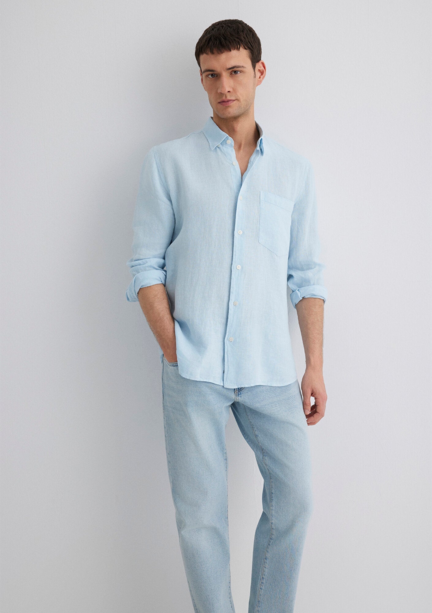 Blue Linen Shirt