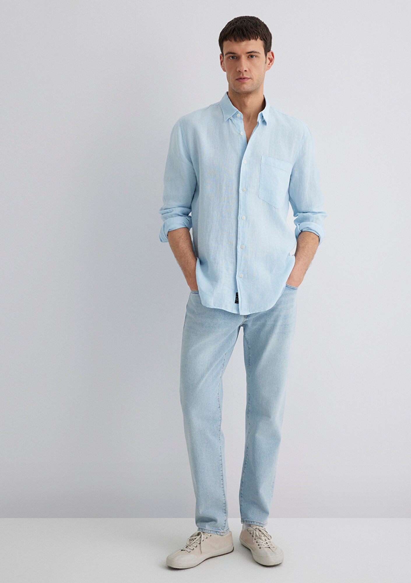 Blue Linen Shirt