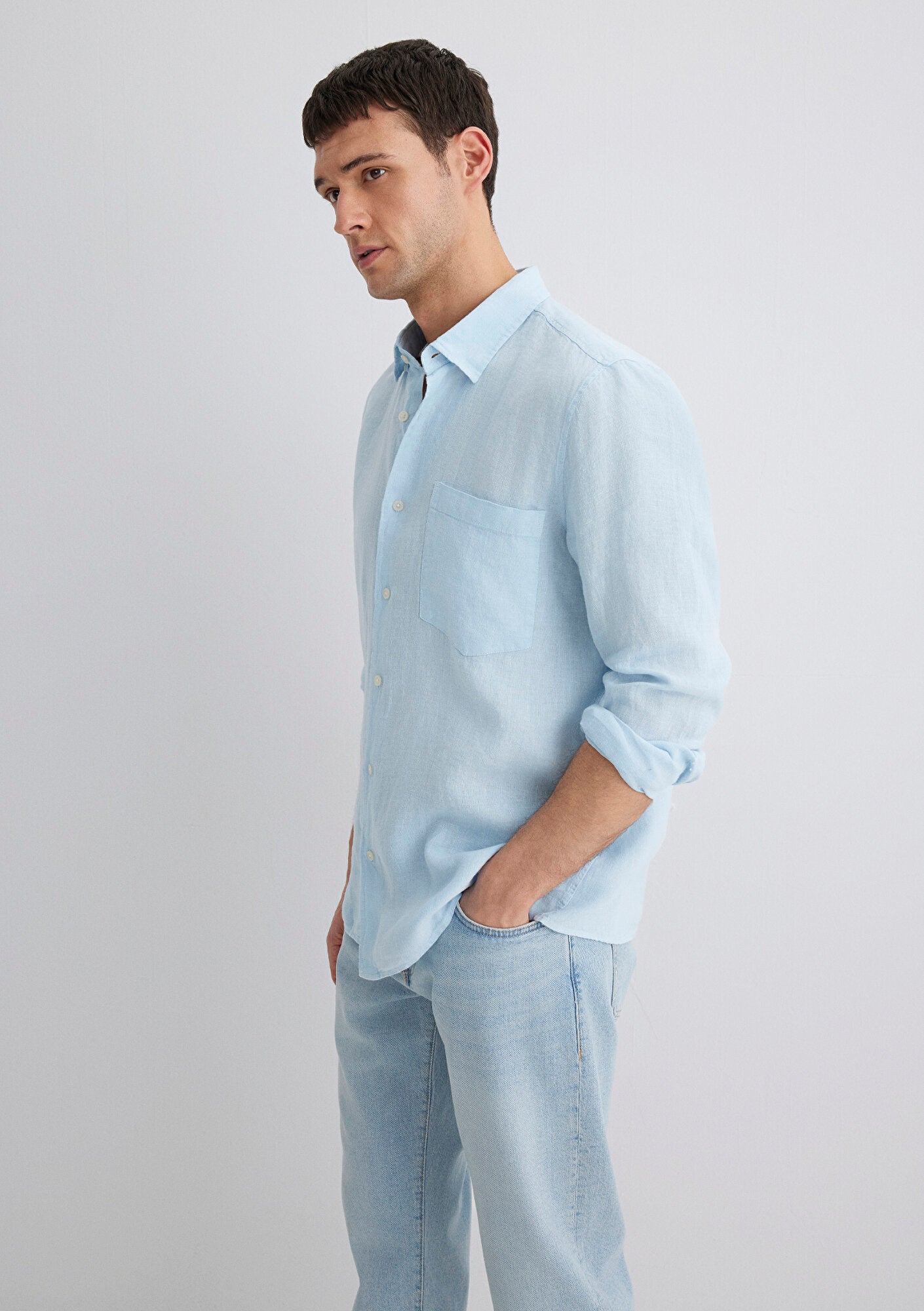 Blue Linen Shirt