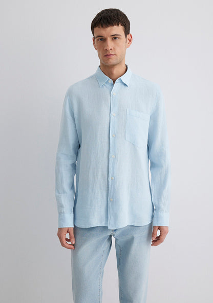 Blue Linen Shirt