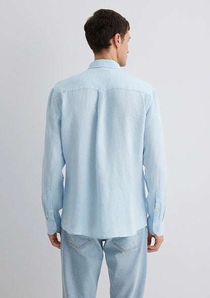 Blue Linen Shirt