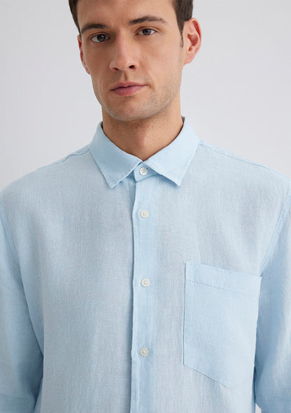 Blue Linen Shirt