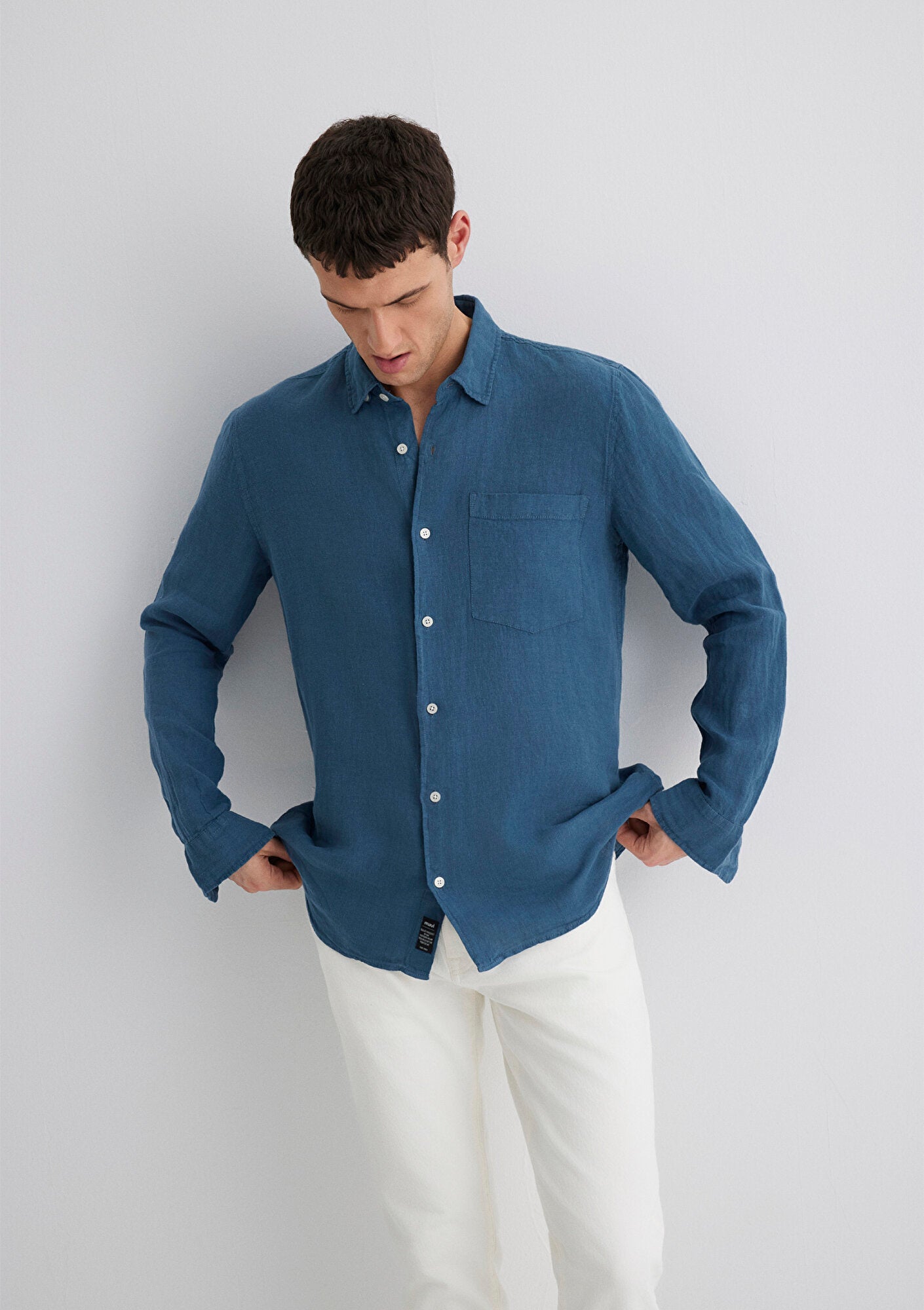 Blue Linen Shirt