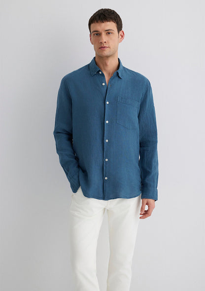 Blue Linen Shirt