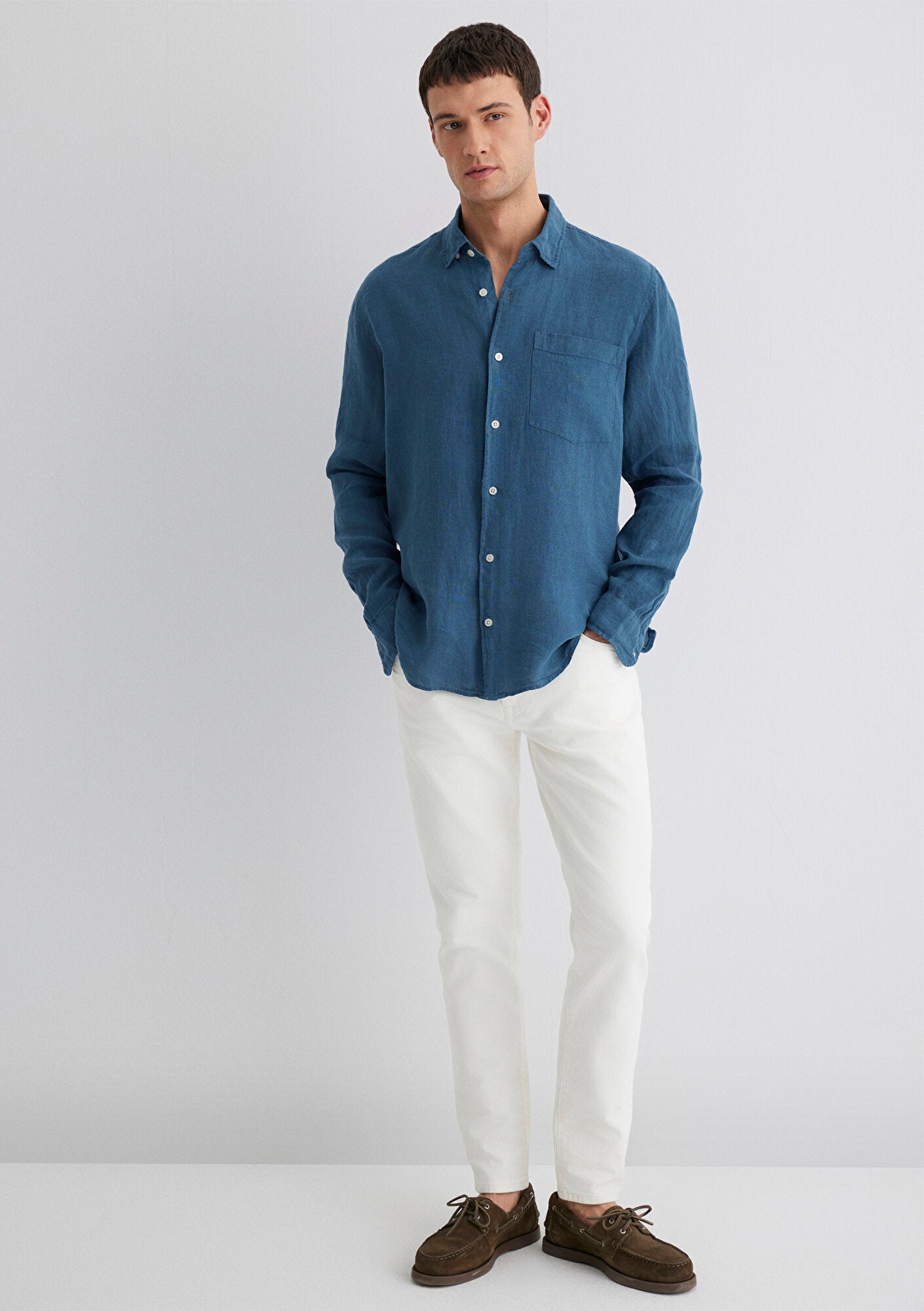 Blue Linen Shirt