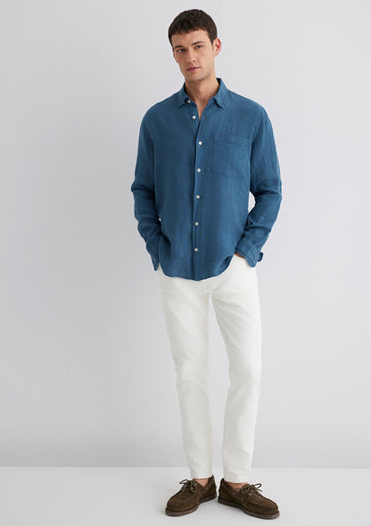 Blue Linen Shirt