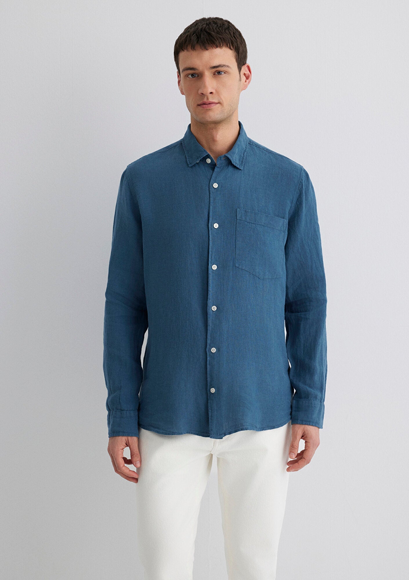 Blue Linen Shirt