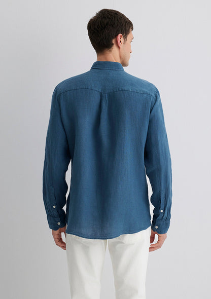 Blue Linen Shirt