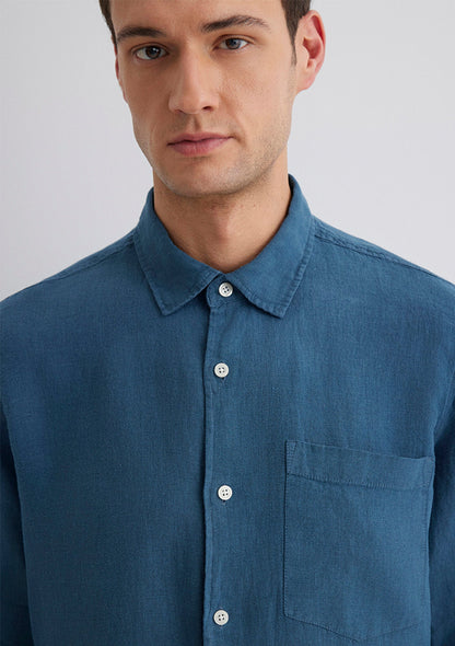 Blue Linen Shirt