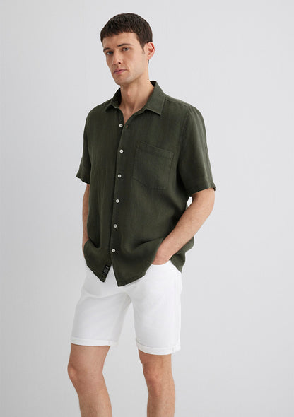 Anthracite Linen Shirt