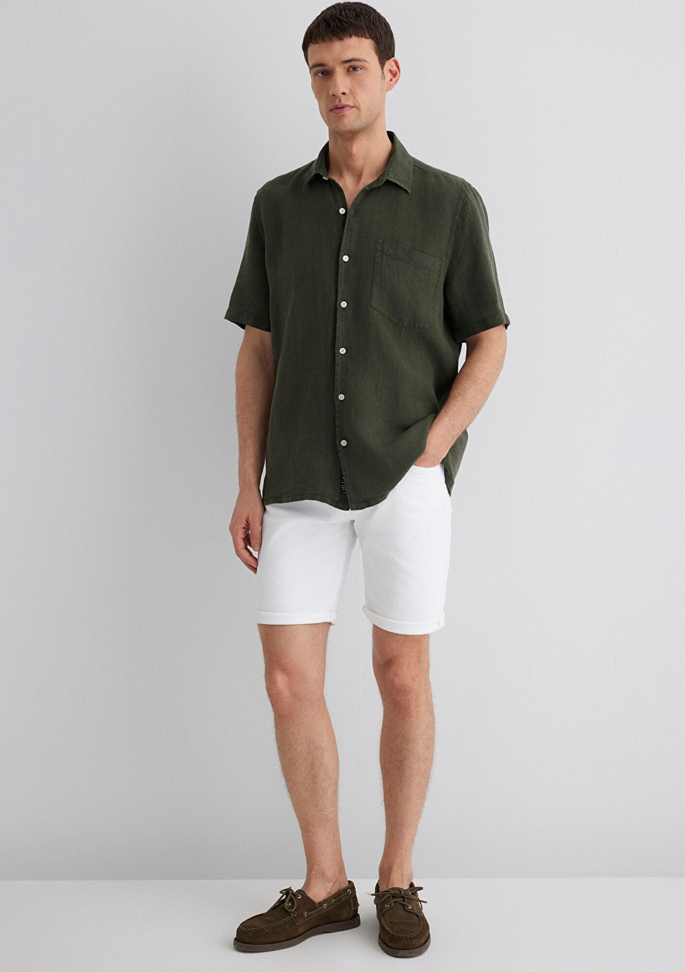 Anthracite Linen Shirt